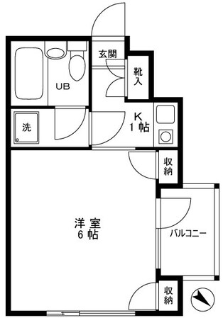 西日暮里駅 徒歩7分 4階の物件間取画像